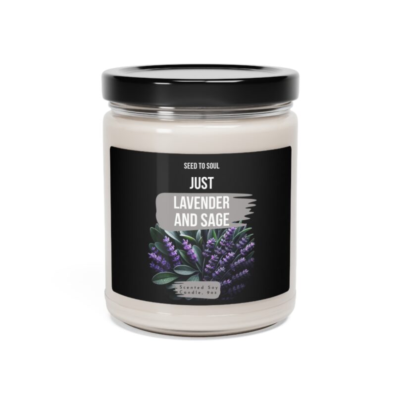 Just Lavender and Sage Scented Soy Candle, 9oz